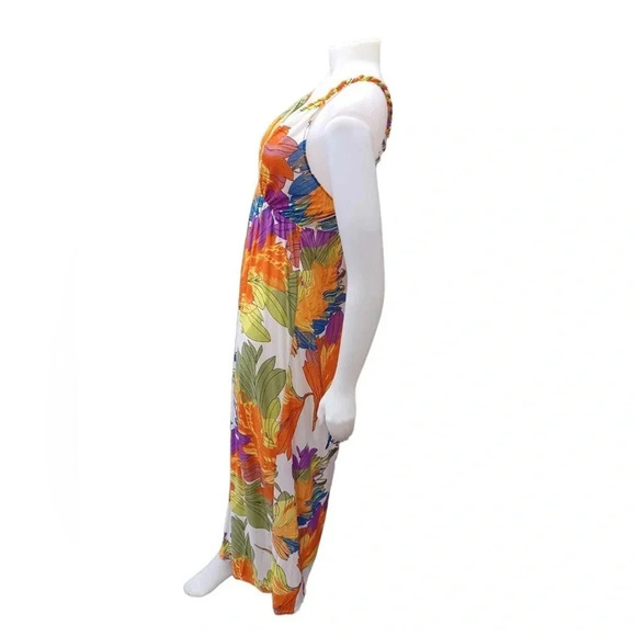Kokomo Unlimited Floral Vibrant Sleeveless Maxi Dress Size Large - Picture 3 of 9
